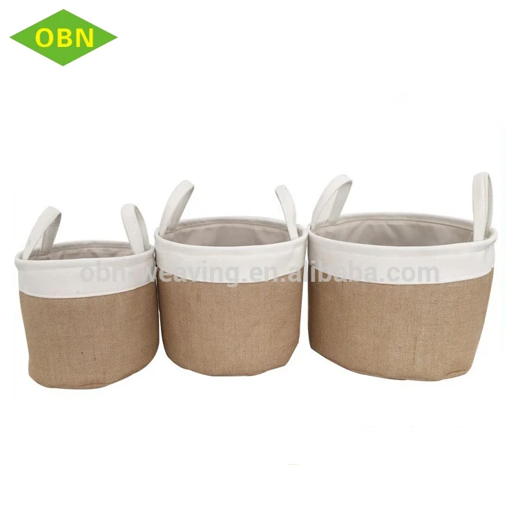 汚れた布用の赤ちゃんのおもちゃジュート収納バスケット3個セット Buy ストレージバスケット おもちゃ収納バスケット バスケット汚れた布 Product On Alibaba Com
