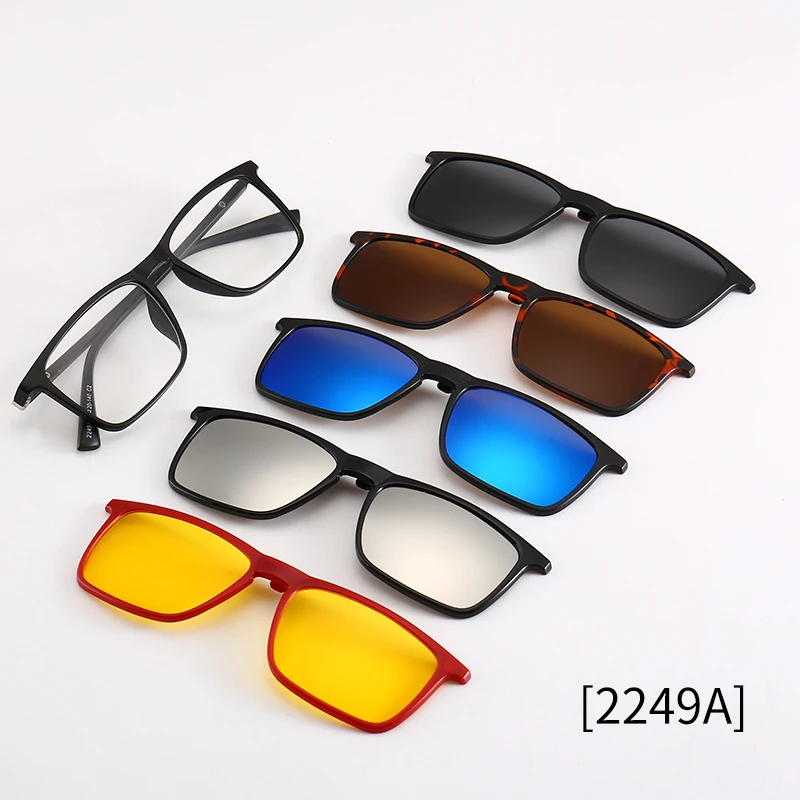 Juego lentes montura nueva, gafas con imán polarizado y Clip From m.alibaba.com
