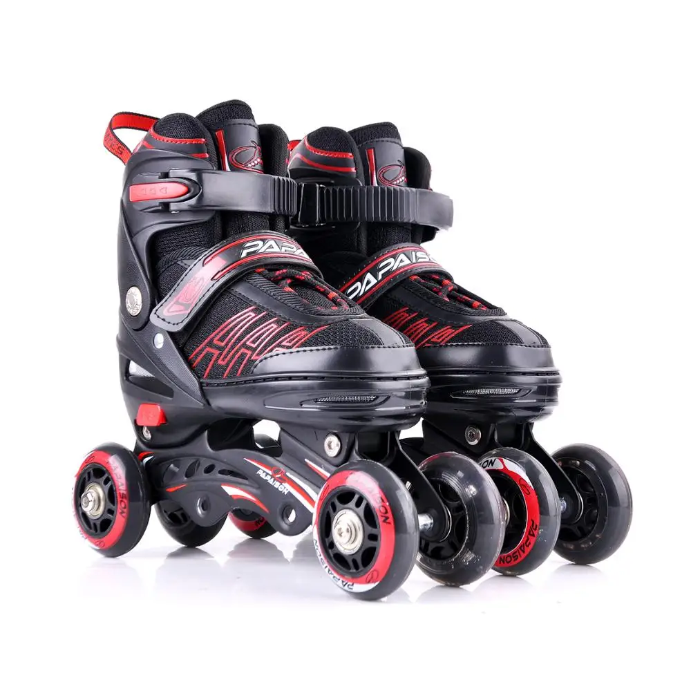 PAPAISON Factory Manufacture Professional Adjustable Sizes Durable Quad Roller Skates Shoes for Chidren