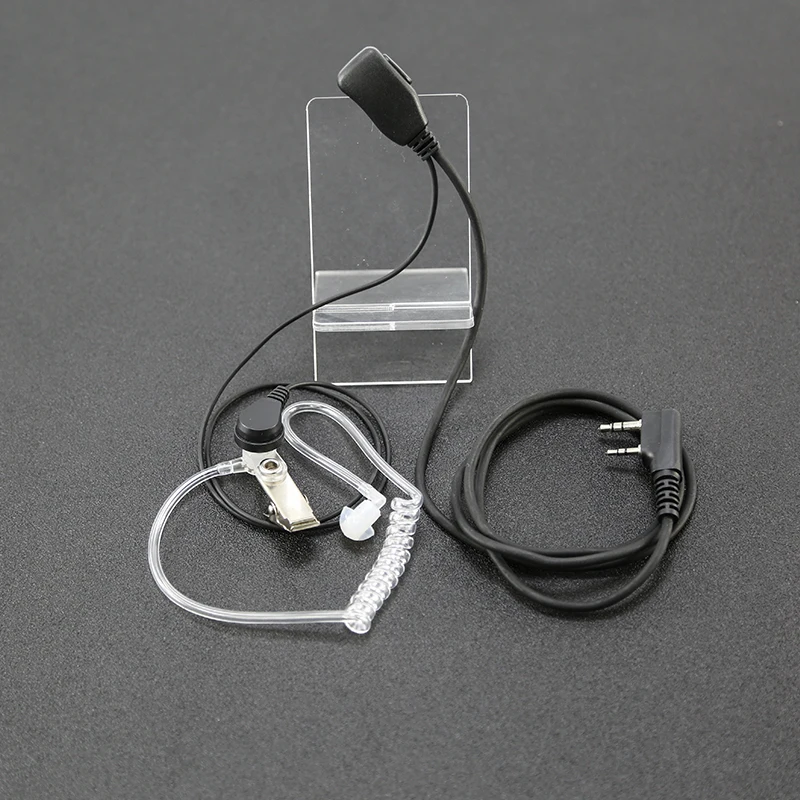 
 2 Pin PTT MIC гарнитура Тайное Акустическая трубка In-ear наушники для Baofeng UV-5R BF-888S CB радио аксессуары  