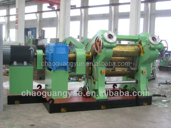 Three Roll Rubber Calender Cushion Gum Calendering Line