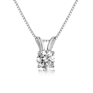 Keiyue S925 Silver Jewellery Accessories Women Cz Pendant Necklace Princess Pendants for Jewelry Making