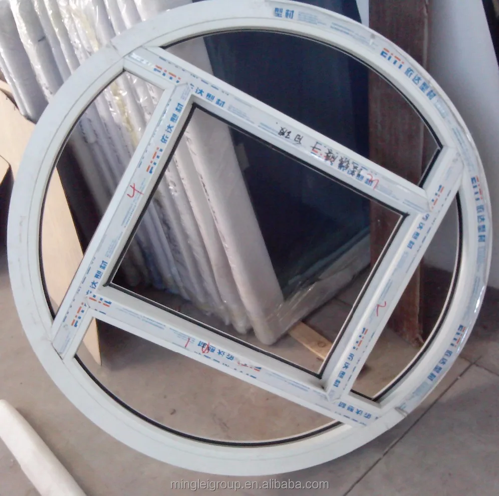 Minglei pvc frame round window that open