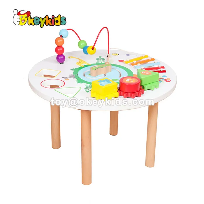 Martha Stewart Crafting Kids Art Table With Paper Roll - Creamy White: Kids Craft Desk And Art Organizer For Kids | Wooden Toddler Activity Table