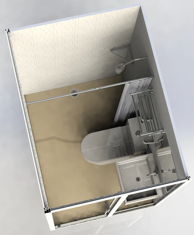 Luxury Prefab Modern  SMC1216 Unit All in One Designed Bathroom Pod