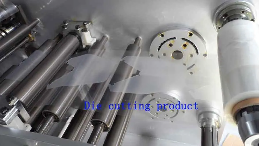 Blank Label Stickers Rotary Die Cutting Slitting Machine