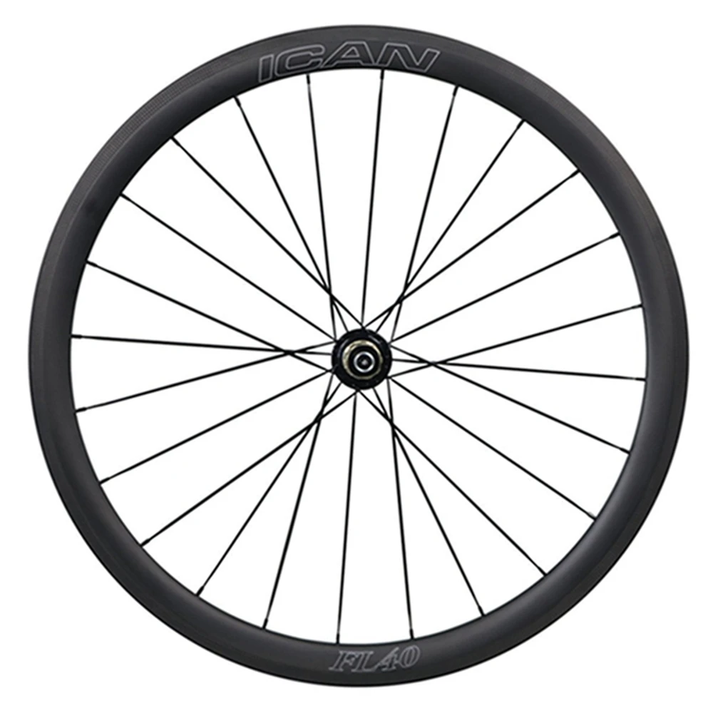 ICAN Aero 40mm Carbon Wheelset 700c Tubeless Ready for Road Bike