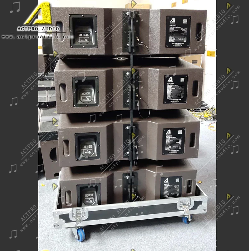 KR210 Line Array Speaker Daul 10 Inch Line Array System Neodymium Horns Ferrite Speakers Wedding Party Concert DJ Actpro Audio