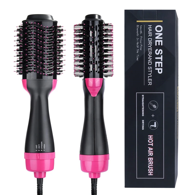 Hight Quality Hair Brush Flat Iron Electric Comb One Step Hair Dryer Fast Hair Straightener Brush Ho