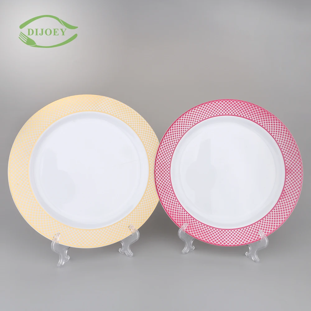 rustic plastic plates