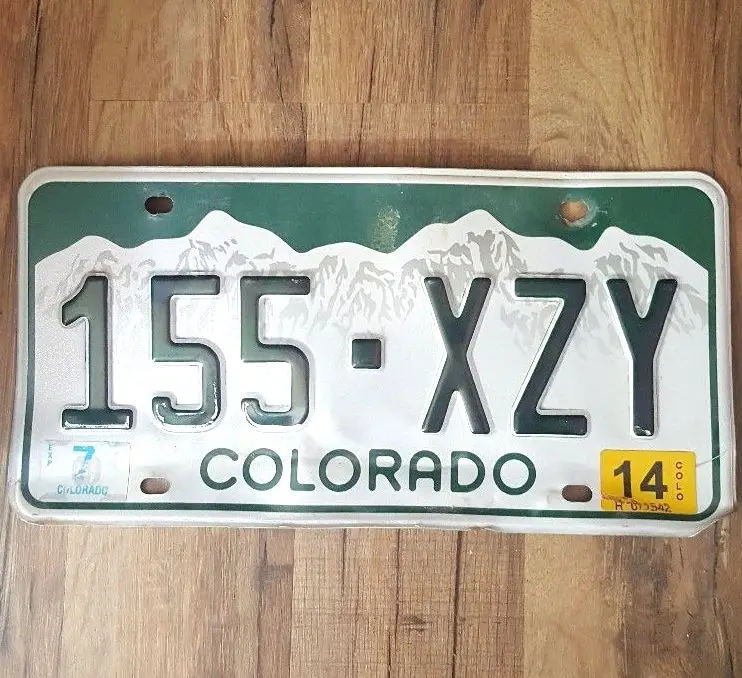 Metal Number Plaques Car License Cheap Souvenir Wall Art Decoration Nameplate Aluminum Sign Plate