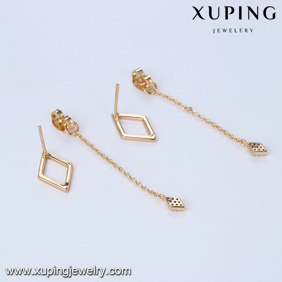 94769 Fashion Simple Design Artificial Jhumke Geometric Earring Jewellery for Girls