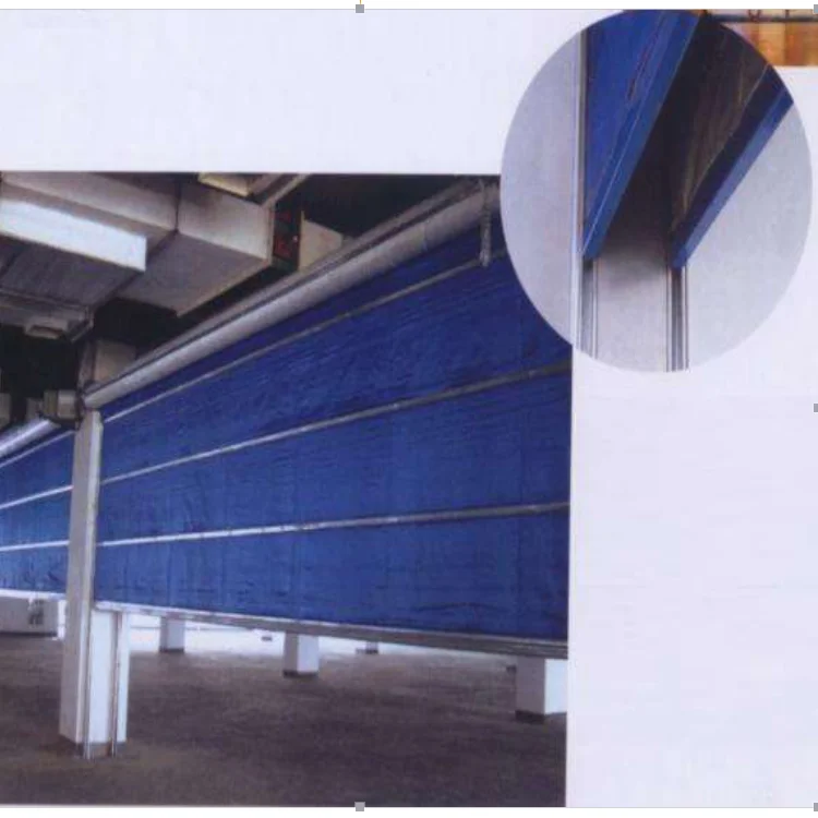 Customized 3 Hours Inorganic Fabric Curtain Fire Resistant Rolling Shutter Door