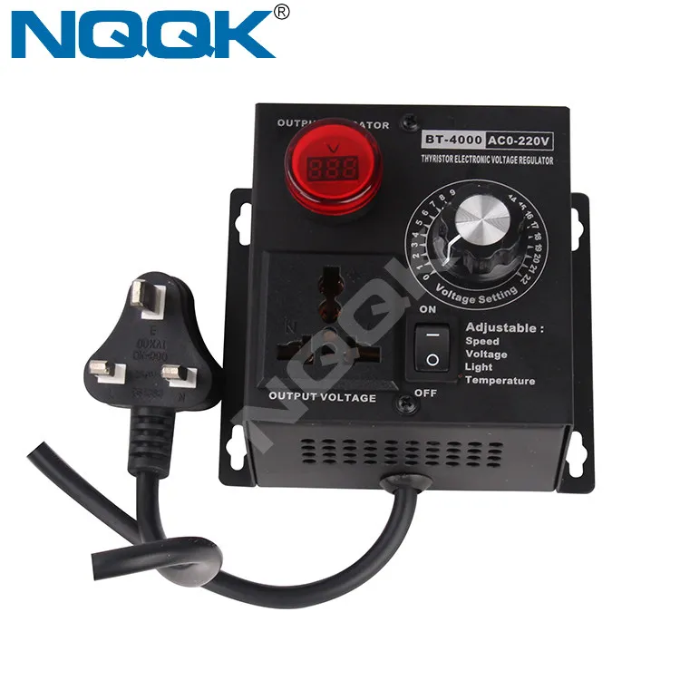 Speed Controller SCR Voltage Regulator 220V 4000W Dimming Voltage Regulator Dimmer