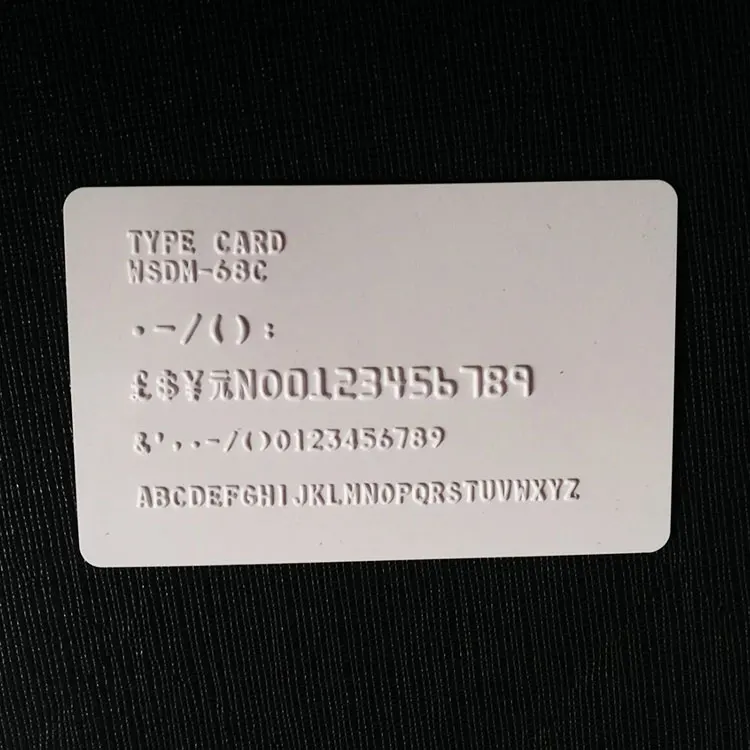 PVC Card Manual Braille Printer Embossing Machine