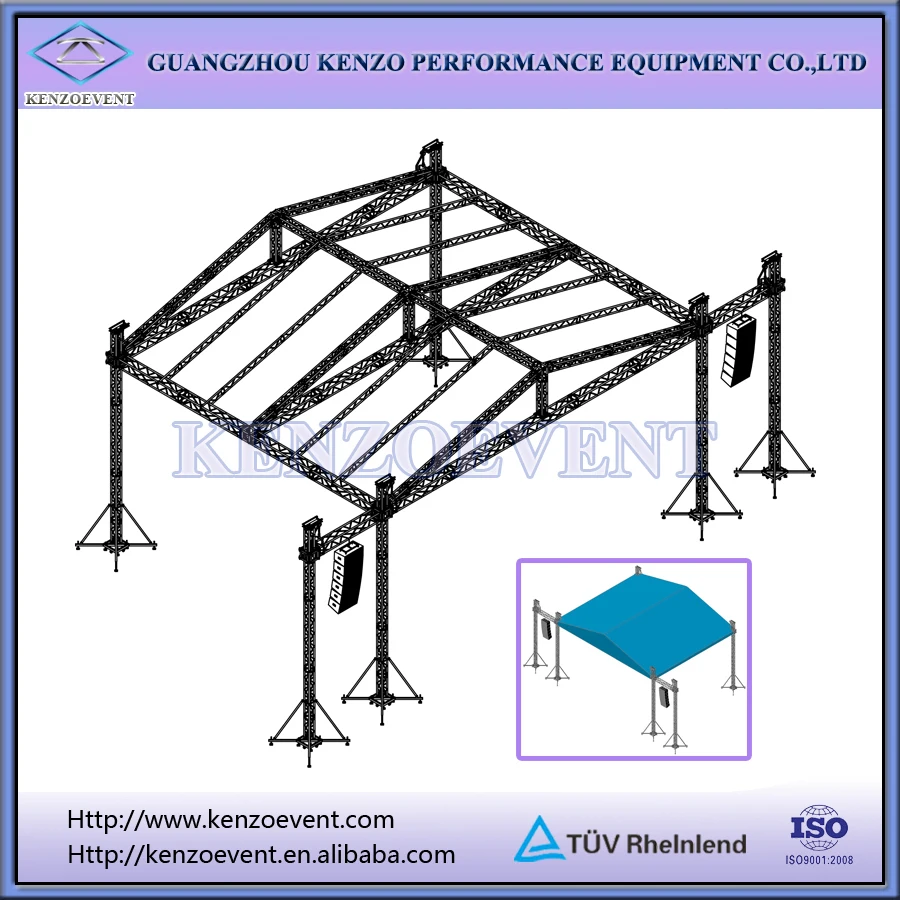 Quality Aluminum Triangular Roof Truss Lighting Truss for Events