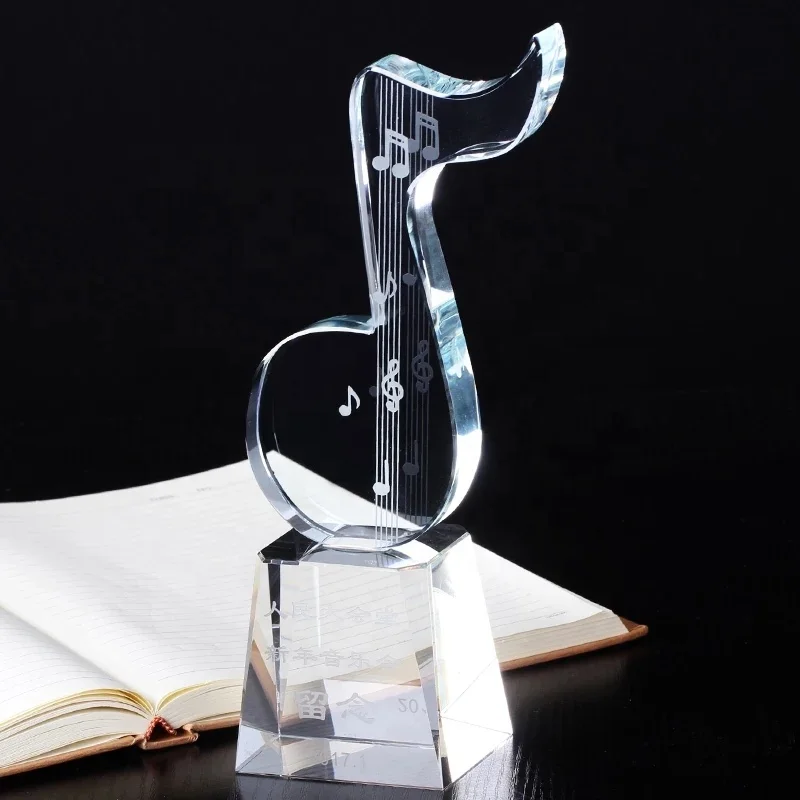 Честь хрустальной творческой музыкальной премии музыкальная церемония хрустальный трофей для музыкантов музыкальный сувенир