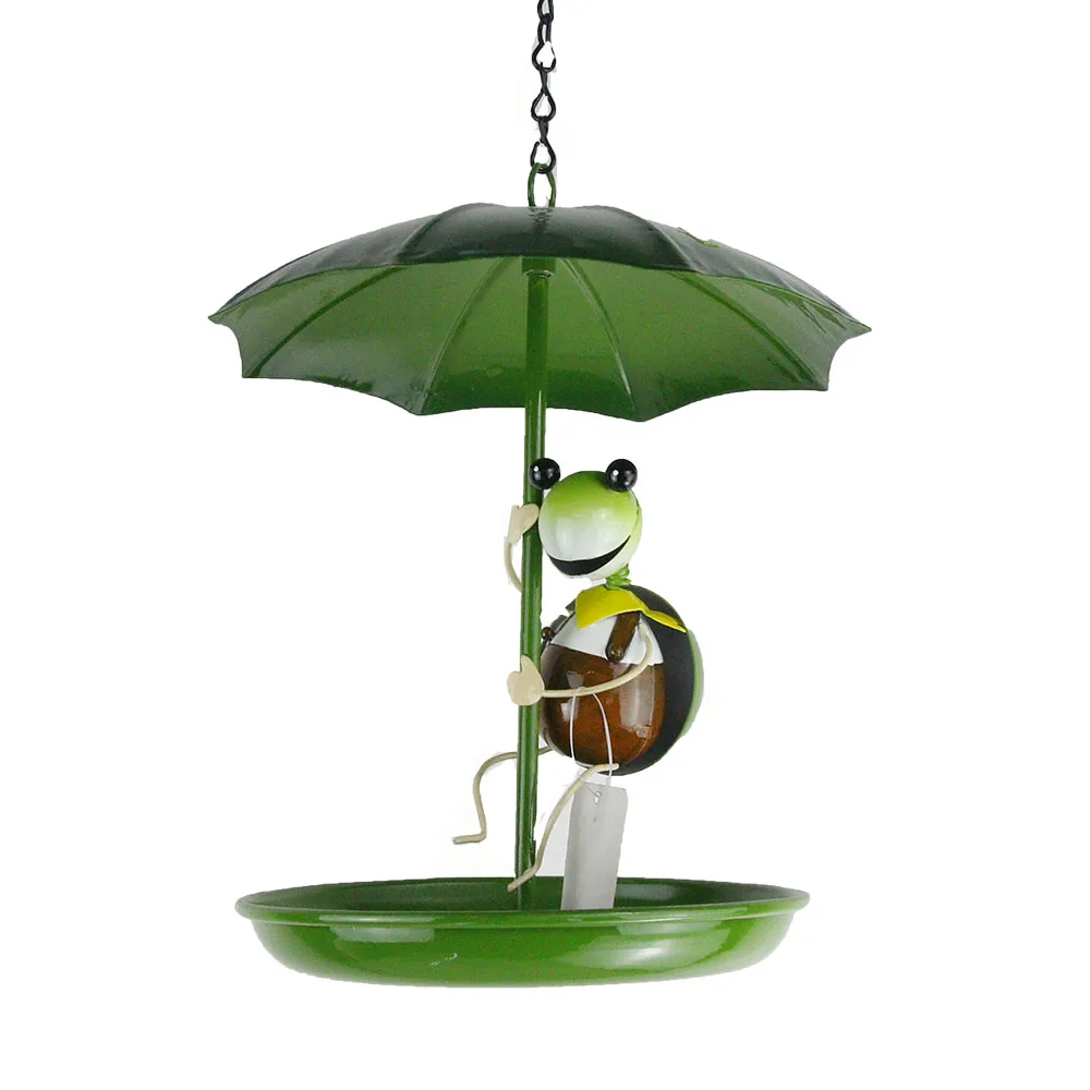 Hanging Ladybug Umbrella Shape Wild Bird Seed Feeder