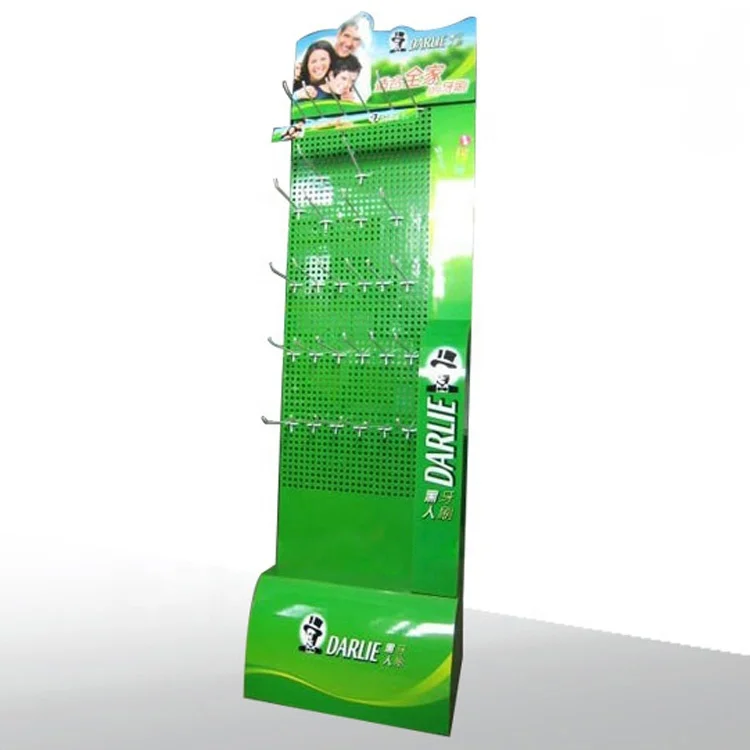 Custom Design Pos Floor Displays for Supermarket Toothbrush and Toothpaste Display Stand