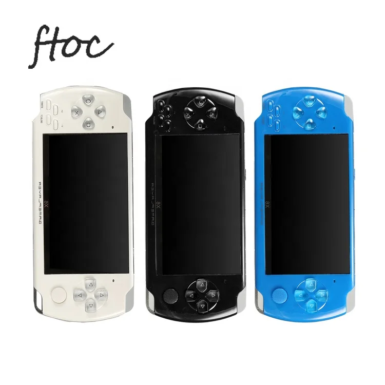 
Переносная игровая консоль X6, экран 4,3 дюйма, 128 бит, игровые консоли, игровой плеер, реальный 8 ГБ для камеры, видео, электронной книги 