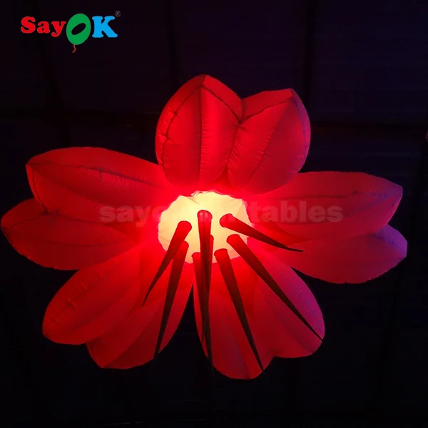 Giant Wedding Led Decoration Flower Light Advertising Inflatables ...