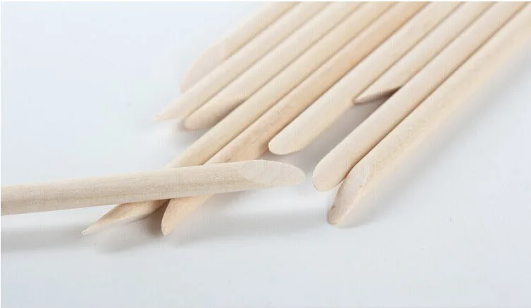 200PCS Orange Sticks for Nails, Wooden Cuticle Pusher Sticks 4.5