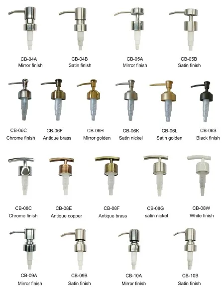 Металлический насос для шампуня 28/400 подходит стеклянной бутылки