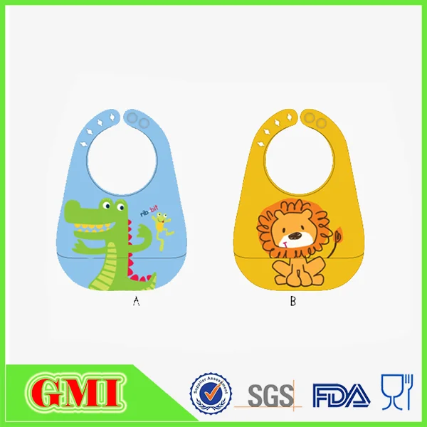 2016 Эко-товарищеский смешные и мягкие силиконовые детские рождественские нагрудники