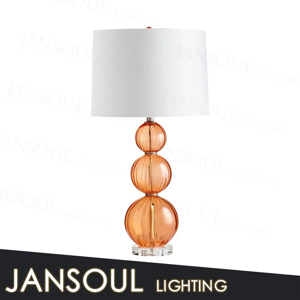 online shopping india unique cute classic orange round glass ball table light desk lamp for hotel bedsiade