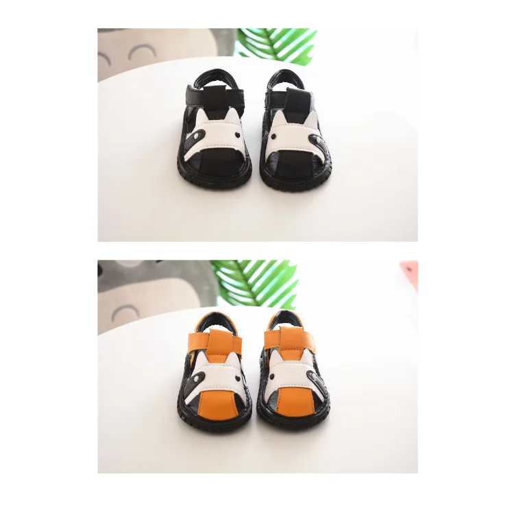
 Летние Новые сандалии для мальчиков с вырезами детская повседневная обувь детские сандалии с мягкой подошвой  