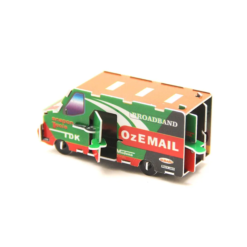 
Популярный дизайн игрушки DIY Забавный 3D пластиковый мини-пазл автомобиль для детей 