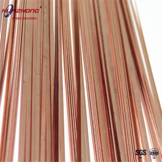 Free Samples Phos Copper Bar Brazing Alloys Flat Rods Manufacture Phosphor Solder Welding Rod Price for HVAC Cp202 L-CuP7