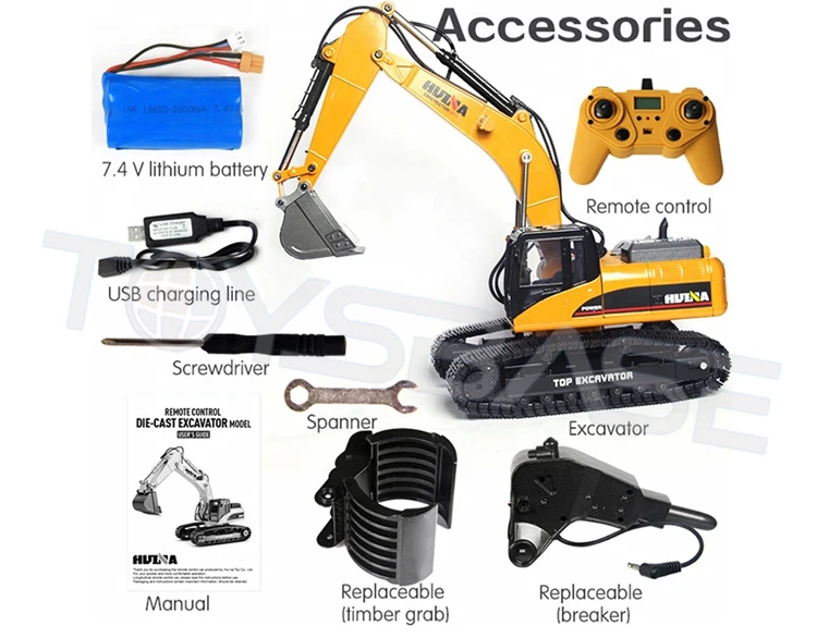 Alloy remote control excavator 1 14 scale 23 channel 1580 car mode truck huina toys diecast toy Alibaba