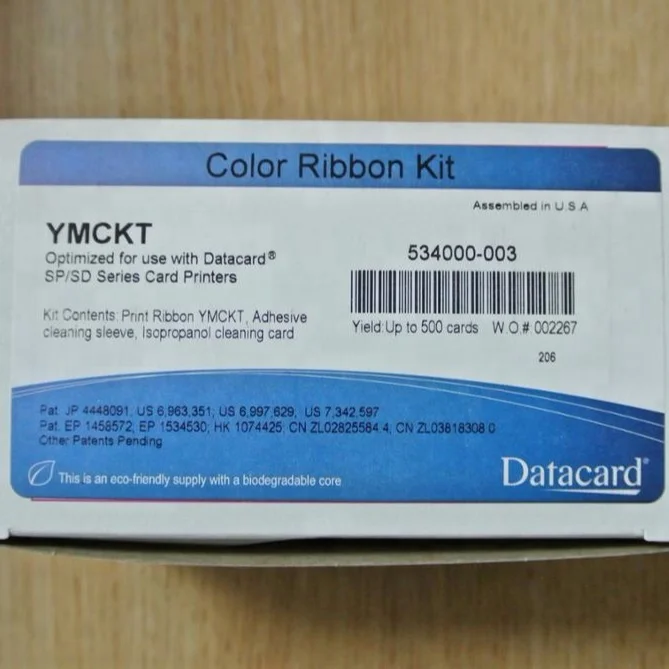 Datacard Ymckt Color Ribbon 534000-003 500 Yields For Sp35,Sp55 