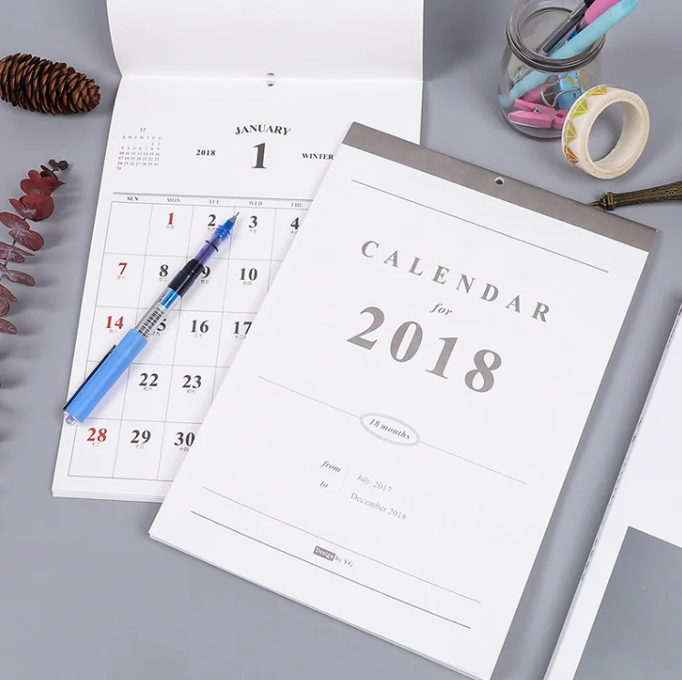 中国18印刷デザインぶら下げ壁用カレンダー Buy カレンダー Product On Alibaba Com