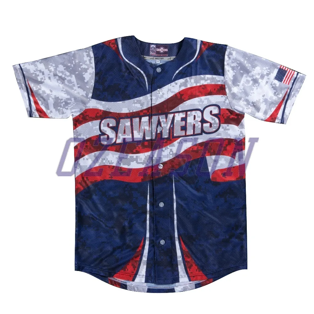 Source New design full dye sublimation american flag baseball