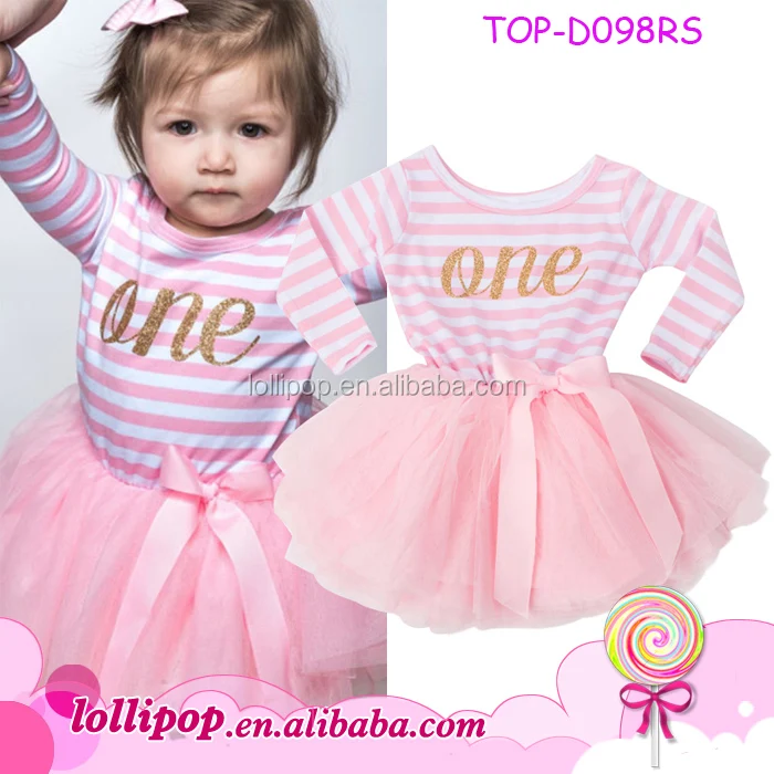 Robe Tutu A Rayures Rose Et Blanches Pour Bebes Manches Longues Scintillante Tenue De Fete Premier Anniversaire Pour Enfants Nouvelle Collection Buy Robe Tutu A Rayures Pour Fille Robe Tutu A Rayures Pour Premier Anniversaire Robe Tutu A Rayures