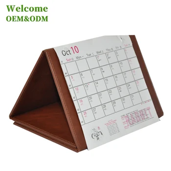 cardboard desk calendar