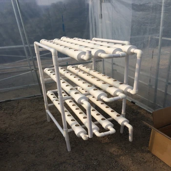 Système NFT hydroponique avec kits de trous systèmes de culture hydroponique  verticaux Tube PVC plante végétale - Chine Irrigation et hydroponique, système  hydroponique