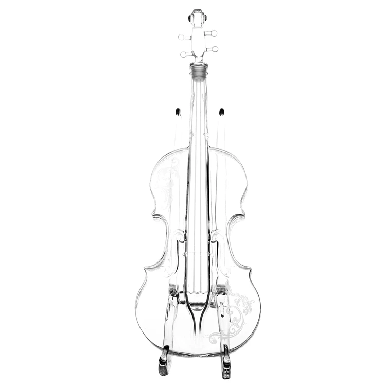 Guitar Decanter Customized 1000 ml Glass Violin Decanter Violin Bottle for the Wine and Spirits
