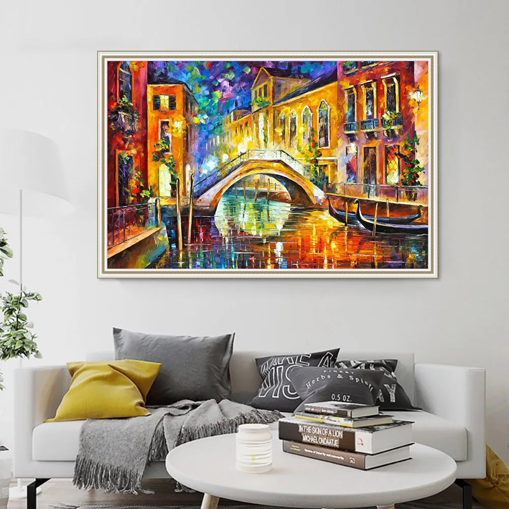 Handpainted Texture Artist Leonid Afremov Texture Art Amsterdam Oil Painting