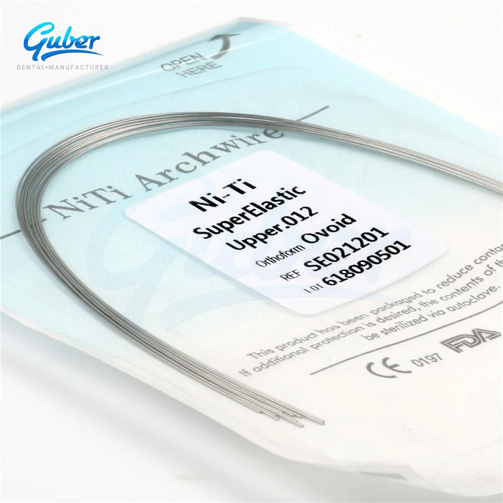 
 Dental Orthodontic Materials Super Elastic Orthodontic Arch Wire Niti  