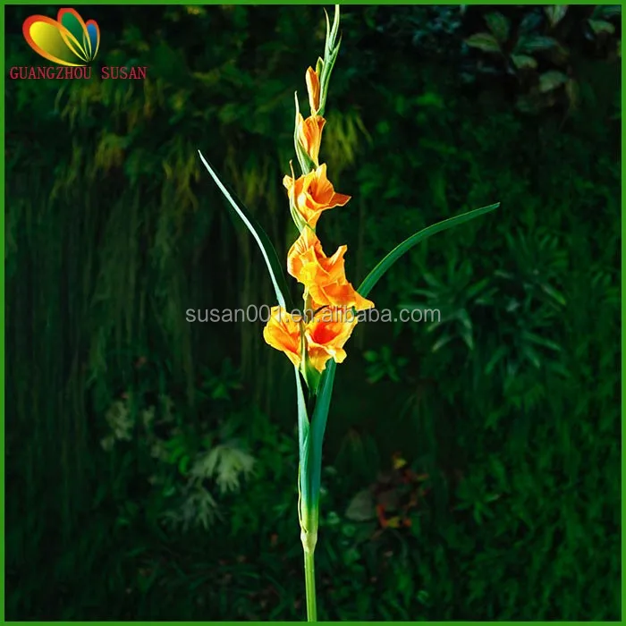 Artificial Gladiolo De Flores De Gran Colorido Toque Real Gladiolo Flores -  Buy Flores Artificiales,Flores Artificiales,Flores Artificiales Product on  Alibaba.com