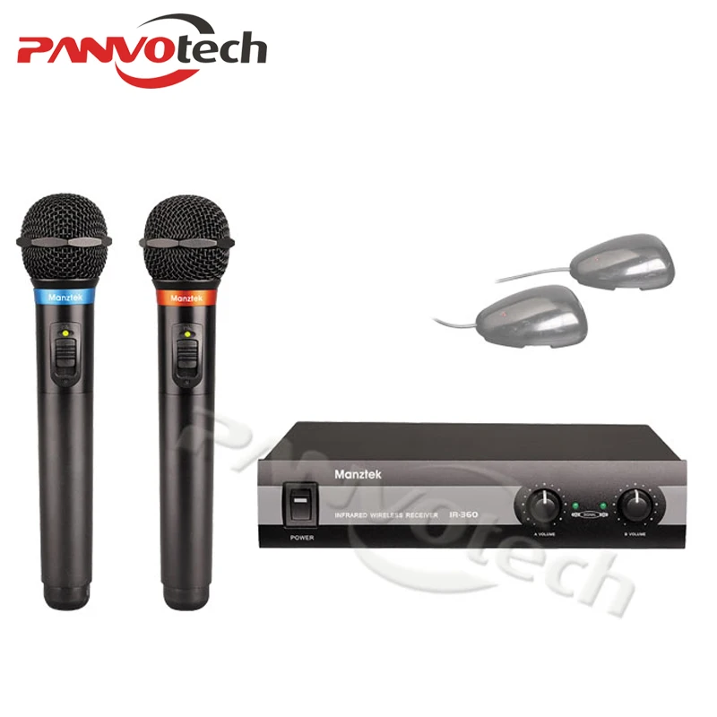 Manztek Dual Channel Infrared Wireless Microphone System Ir 360 Buy 红外无线麦克风 教室无线麦克风 教学麦克风系统product On Alibaba Com