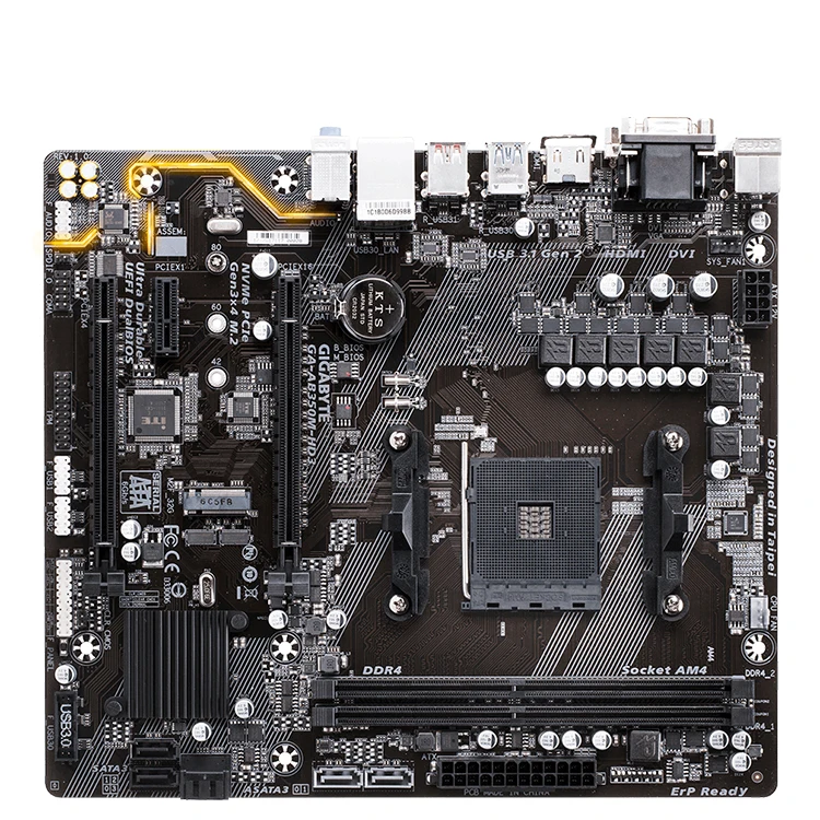 Used GIGABYTE AB350M-HD3 AMD B350 Gaming Motherboard PC Components