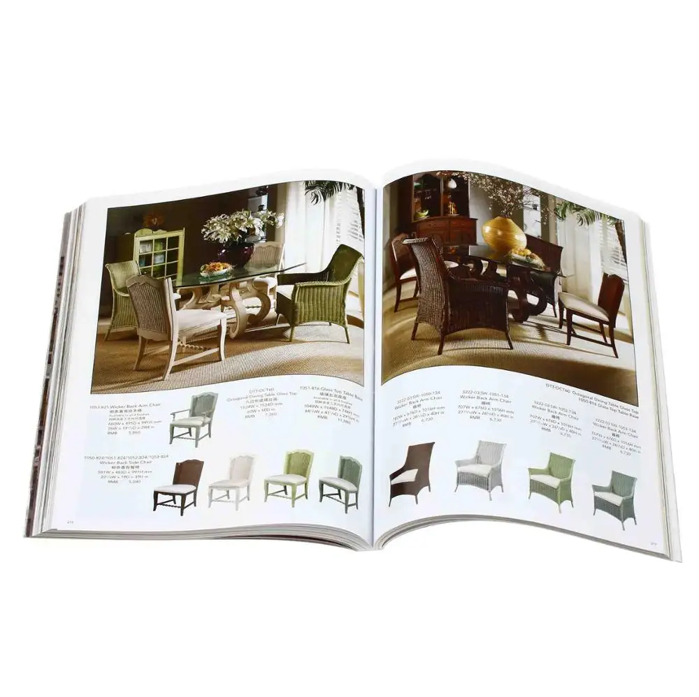 Китайский полноцветный недорогой пользовательский дешевый каталог с принтом