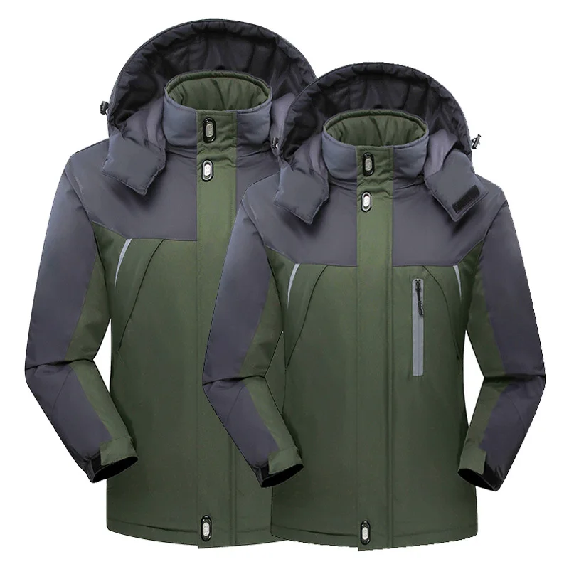 Men's Outdoor Thickening Waterproof Warm Sports Climbing Jacket_voghion.com