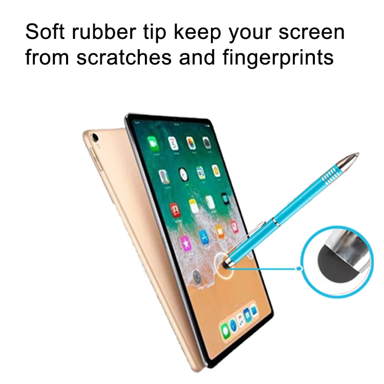 Rubber Tip Touch Screen Pen Active Stylus for Smartphone Tablet