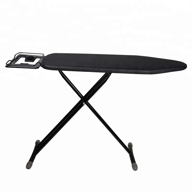 Adjustable Height Mesh Ironing Table with Iron Holder