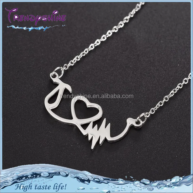 fashion design custom silver stainless steel faith hope love